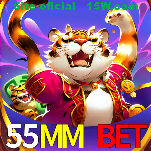 Imagem promocional da 55MM Bet mostrando a plataforma e suas vantagens